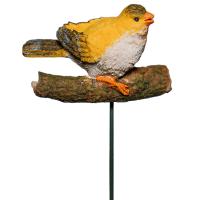 Стикер Птичка на ветке большая 10см KXY11A5601-7 