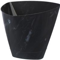 Кашпо Элеганс 3л черный оникс с прик. под. /10шт/Рад