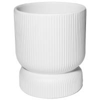 Кашпо Barcelona d16, h20см белый матовый 074676