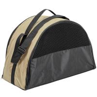 Сумка переноска ЧИП Конверт-Полукруг №2 расклад.с карманом и ремнем 44*22*29см бежевый/9057/