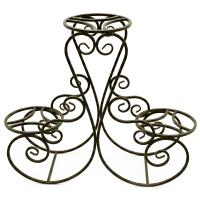 Подставка РЗДИ Трио 3 горшка антик бронза