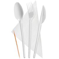 Набор стол.прибор.(вилка,стол.ложка, нож, салфетка, зуб.) ПОС45268