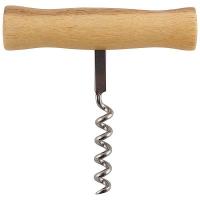 Штопор ELACA нерж сталь ручка деревянная 9*9см Mallony