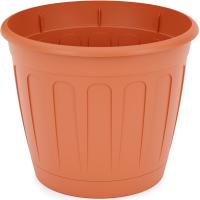 Кашпо Дионис 1,6л коричневый с прикрепленным поддоном М8244 Кашпо Дионис 1,6л коричневый с прикрепленным поддоном М8244