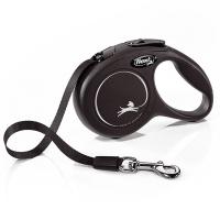 Рулетка Флекси Классик ХS ремень 3м на 8кг черная/22429/20/Евро