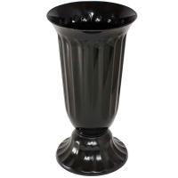 Вазон д/срезки Цветочный №0 1л черный 03000 Вазон д/срезки Цветочный №0 1л черный 03000