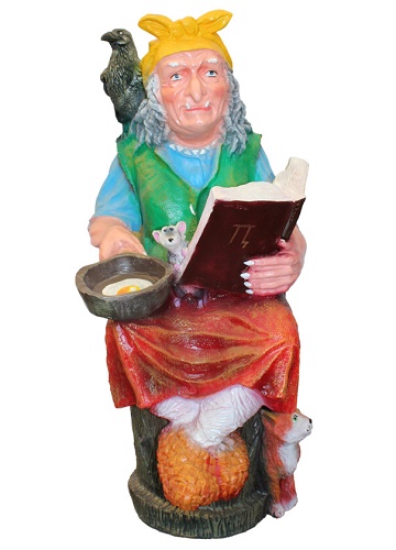 Баба Яга с книгой 85см  ПЛ-157