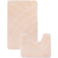 Комплект ковриков д/ванной и WC Радуга 50*80/40*50см бежевый МС2-071 /25шт/ My Crystal