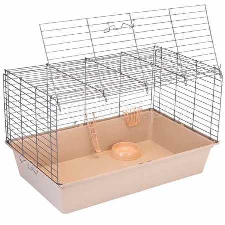 Клетка д/круп. грыз Дарэлл РОДЖЕР №4 складная 78*48*h47см миска 2 кормушка беж-хром/4183/Дарэлл