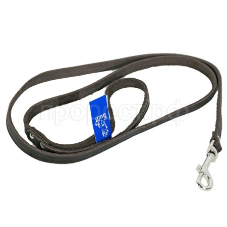 Поводок кожа 12мм 1слойный 1,25м/41165/Бим