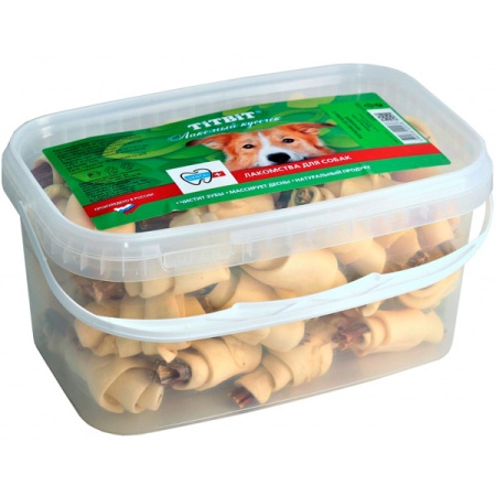 Лакомство С Рогалики из кожи с начинкой банка 3,3л/020036/