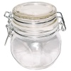 Банка стеклянная 350мл БУГЕЛЬНЫЙ ЗАМОК с крышкой /143шт/ОП