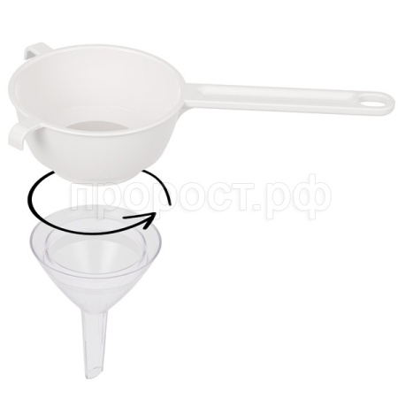 Сито с воронкой d-130мм белый М8814