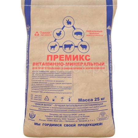 Свиньи Премикс Борька ЭКОНОМ 1% 25кг/Капитал-Прок