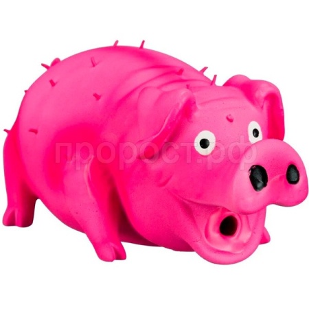Игрушка с Свинка розовая хрюкающая латекс 14,4см/ЛС140/Евро