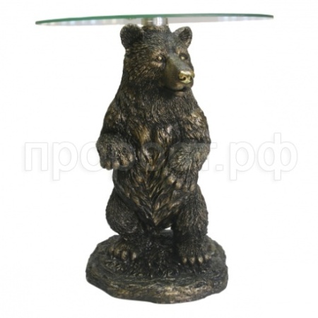 Стол журнальный Медведь(темное стекло) D45H55см 713550/PP0
