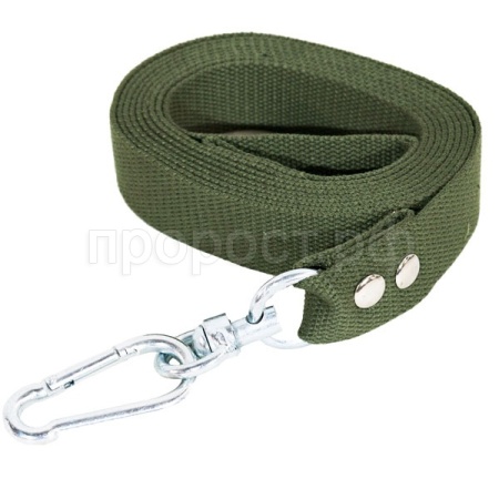 Поводок брезент 35мм*3м + карабин/29821/Бим