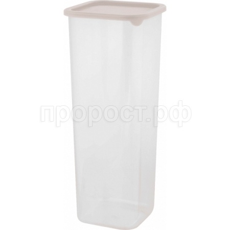 Емкость д/сыпуч. 1,9л Sugar&Spice квадрат. латте с гибкой крышкой SE1686 /8шт/ПР