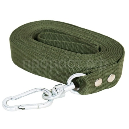 Поводок брезент 35мм*5м + карабин/29822/Бим