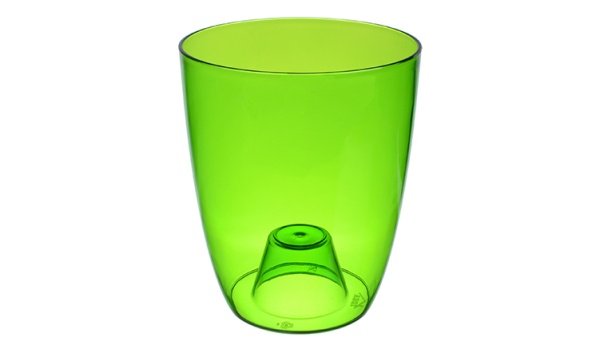 Кашпо ОРХИДЕЯ 2,4л прозрачно-зеленый М3149 Кашпо ОРХИДЕЯ 2,4л прозрачно-зеленый М3149