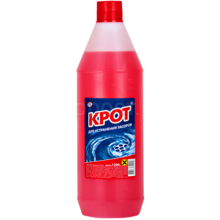 Ср-во д/засоров КРОТ 1л /6шт/