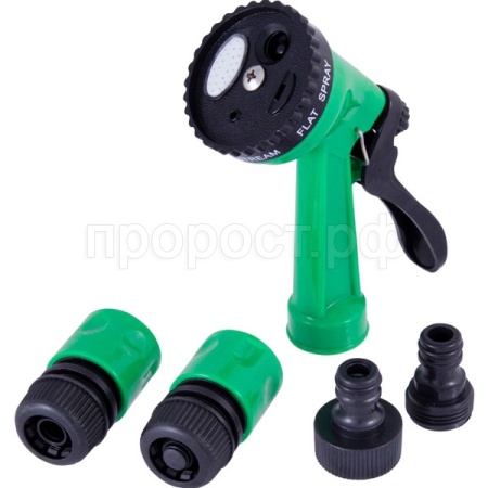Полив Набор для полива PARK HL061 (соед.2шт,пистолет, адаптер 2шт) 330101/50шт/