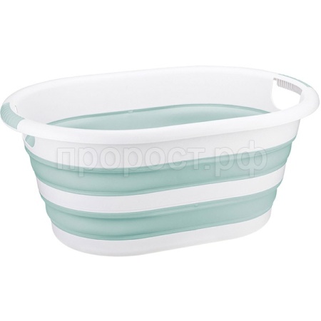 Таз ФЛЕКС 17,5л овал складной морская волна М2503 /5шт/М-пласт 