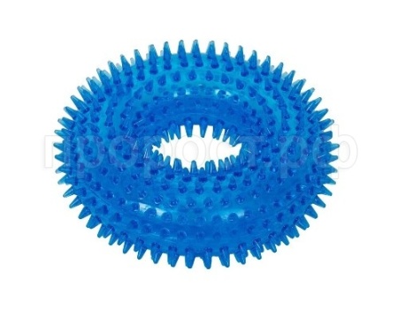 Игрушка с Кольцо с шипами из термопластичной резины с пищалкой 12,5см/9120009/Каскад 