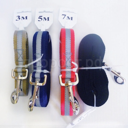 Поводок капроновый 1,7м*20мм 4цвета/60106/5шт/Биосфера