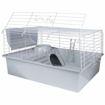 Клетка д/круп. грыз (кролик) Дарэлл Роджер-1 60 ЭКО складная 58*40*34см св.сер/бел/41694/Дарэлл Клетка д/круп. грыз (кролик) Дарэлл Роджер-1 60 ЭКО складная 58*40*34см св.сер/бел/41694/Дарэлл