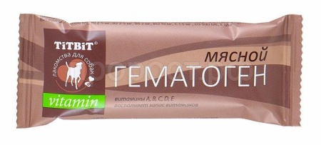 Лакомство С Гематоген мясной витамин 1ШТУКА/16шт/005897