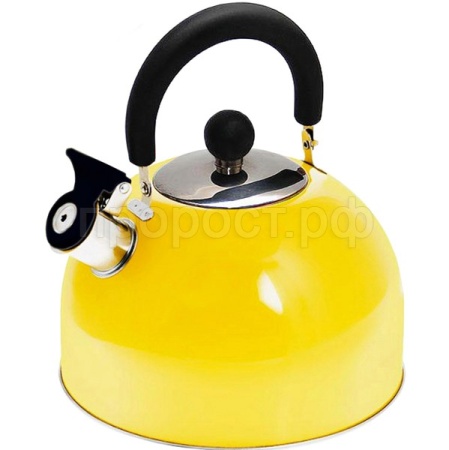 Чайник 2,5л Кухня желтый со свистком КТ-105J