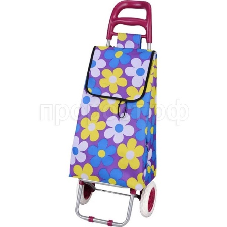 Сумка-тележка Васильки 30кг 34*29*96 см 2-х колесн. пластик  Сумка-тележка Васильки 30кг 34*29*96 см 2-х колесн. пластик