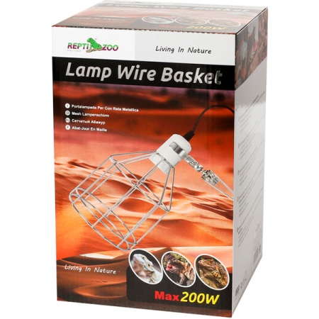 Светильник 08RL на зажиме металлическая сетка 200Вт 142мм/Repti-Zoo/83735016/Триол Светильник 08RL на зажиме металлическая сетка 200Вт 142мм/Repti-Zoo/83735016/Триол