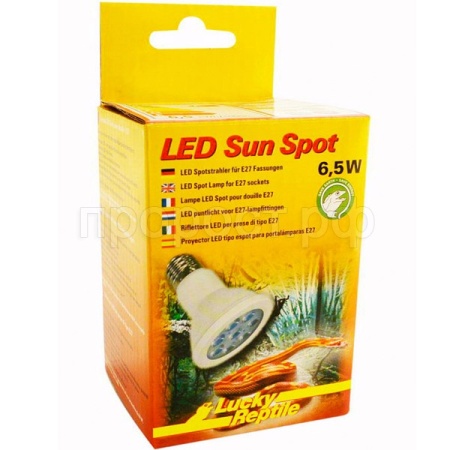 Лампа светодиодная LUCKY REPTILE LED Sun Spot 6.5Вт (Германия) LSS6 Лампа светодиодная LUCKY REPTILE LED Sun Spot 6.5Вт (Германия) LSS6