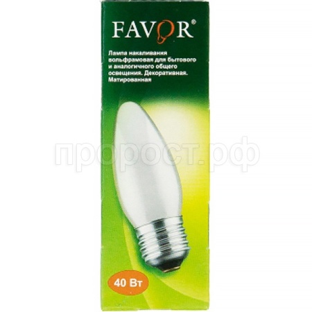 Лампа накаливания свеча ДСМТ 230-40 В36 Е27 Лампа накаливания свеча ДСМТ 230-40 В36 Е27