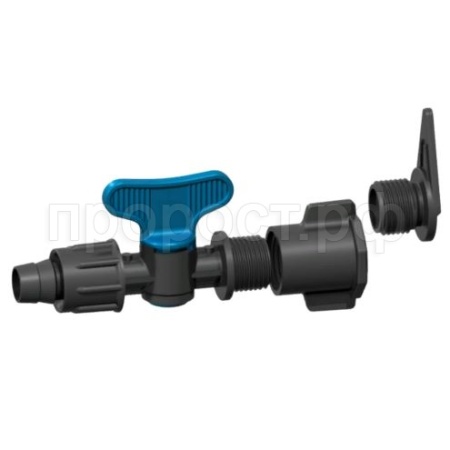 Полив КЛ Фитинг лента-кран-ПНД с поджим гайкой б/резинки /100шт/Виола