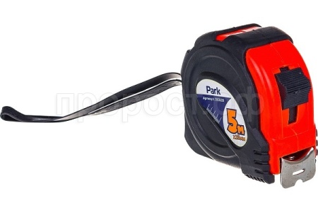 Рулетка с фиксатором 5м*25мм прорезн.корпус ТМ28-5025 /353028/PARK
