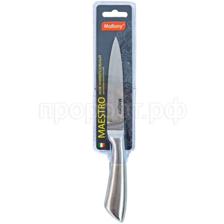 Нож универсальный MAESTRO цельнометаллич. лезвие 12,5см MAL-04M/72шт/920234/Mallony