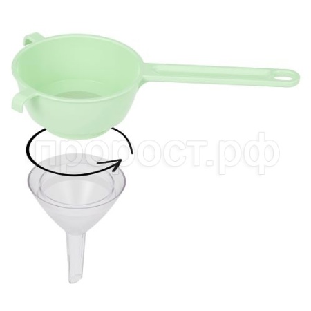 Сито с воронкой d-130мм светло-зеленый М8318 /20шт/ Альтерн