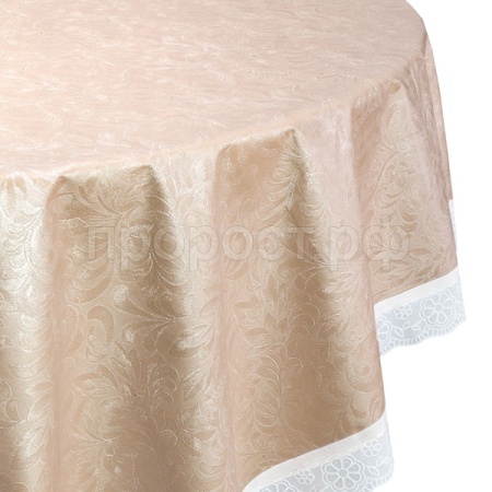 Скатерть 135х200 "Колорит Шелк" виниловое кружево /8739/Перспектива