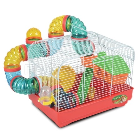 Клетка для грызунов укомплектованная с переходами Триол YDB236 размер 33*23*24см