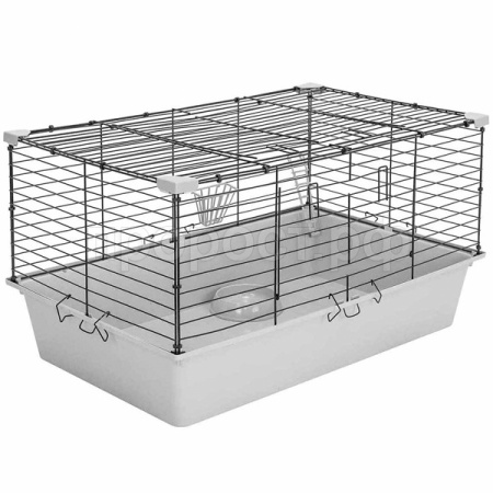 Клетка д/круп. грыз Дарэлл КРОЛИК №4 складная 80*50*43см св-сер-черн/4189/Дарэлл