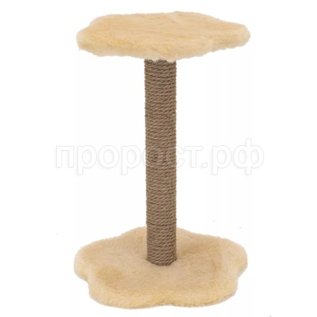 Когтеточка Столбик Грибок,джутовый 38*38*49см ЧИП бежевый/8310
