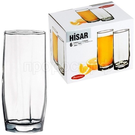Набор стаканов Hisar (6шт) 225мл 42858B 