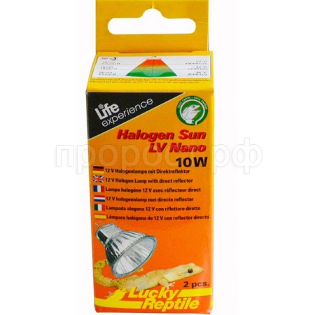 Лампа галогенная LUCKY REPTILE Halogen Sun Nano 10Вт 2шт (Германия) HSN-10 Лампа галогенная LUCKY REPTILE Halogen Sun Nano 10Вт 2шт (Германия) HSN-10