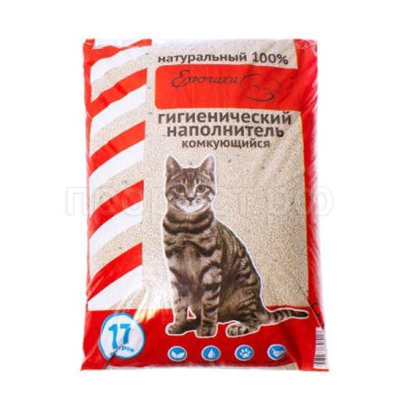 Наполнитель Ерошка комкующийся 17л 10кг