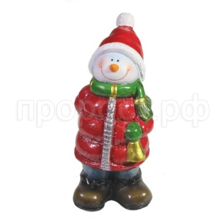 Снеговик с колокольчиком L9W9H20 714180 Снеговик с колокольчиком L9W9H20 714180