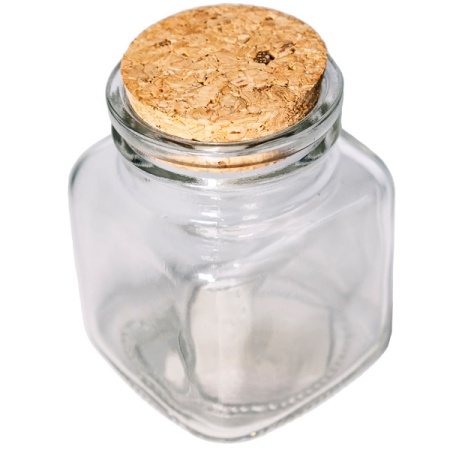 Банка стеклянная 100мл корковой пробкой /120шт/ОП